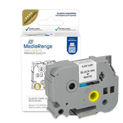 mediarange-mrbtz251-etiqueta-de-impresora-negro-blanco