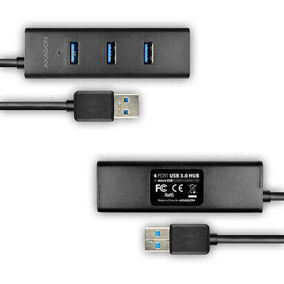 axagon-hue-s2bl-usb-a-hub-4x-usb-30-externe-mromversorgung-12-m