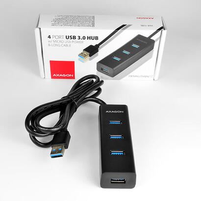 axagon-hue-s2bl-usb-a-hub-4x-usb-30-externe-mromversorgung-12-m