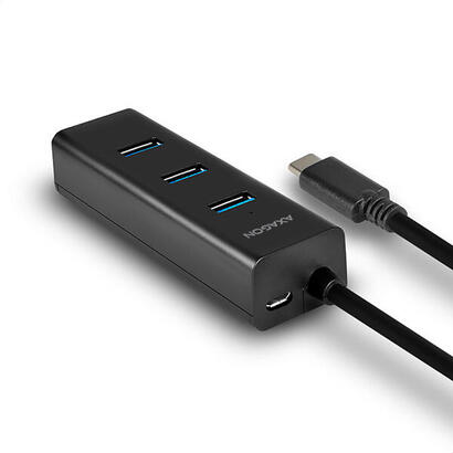 hub-4-portowy-hue-s2c-usb-32-gen-1-charging-hub-40cm-usb-c-kabel-microusb-dodatkowe-zasilanie