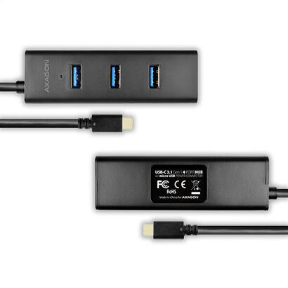 hub-4-portowy-hue-s2c-usb-32-gen-1-charging-hub-40cm-usb-c-kabel-microusb-dodatkowe-zasilanie