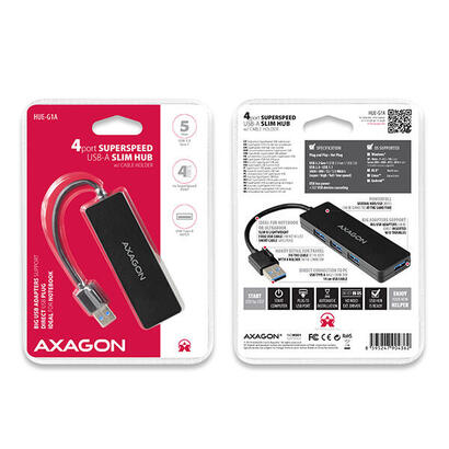 axagon-hue-g1a-4-concentradores-slim-usb-32-gen-1-cable-tipo-a-fijo-de-14-cm