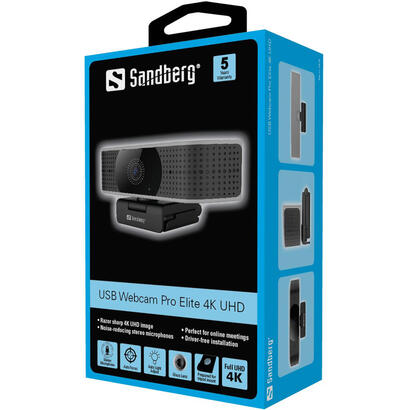 camara-usb-sandberg-webcam-pro-elite-4k-uhd