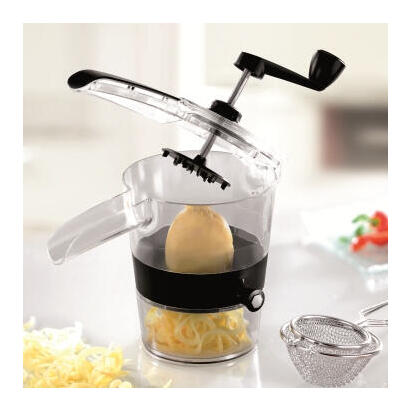 gefu-spiralfix-rebanadora-manual-negro-transparente-acero-inoxidable