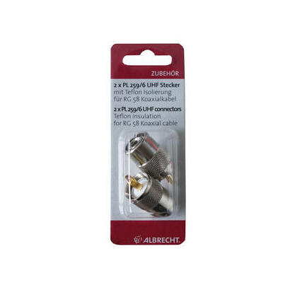 albrecht-50120-conector-coaxial-2-piezas