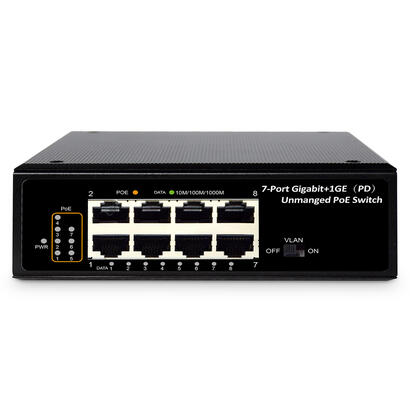 digitus-dn-651113-switch-no-administrado-gigabit-ethernet-101001000-energia-sobre-ethernet-poe-negro