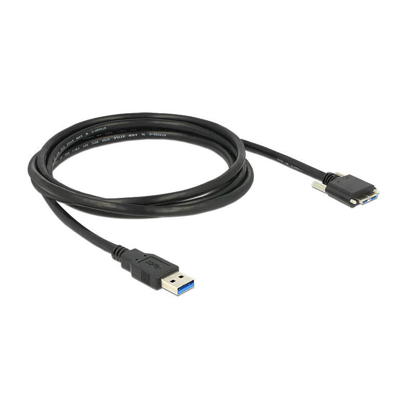 delock-83598-cable-usb-30-tipo-a-macho-usb-30-tipo-micro-b-macho-con-tornillos-2-m