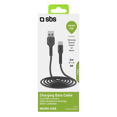 sbs-tecablemicro2k-cable-usb-2-m-usb-20-usb-a-micro-usb-b-negro