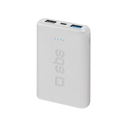 sbs-powerbank-pocket-line-5000-mah-2x-usb-21a-1a-micro-usb-cable-blanco
