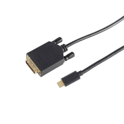 s-conn-10-58025-cable-1-m-dvi-d-usb-tipo-c-negro