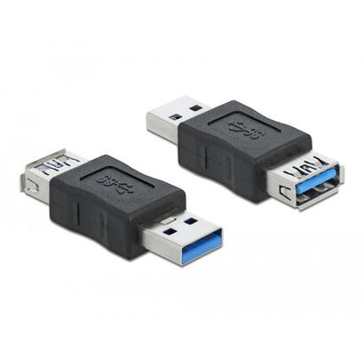 delock-66497-adaptador-usb-30-tipo-a-macho-a-tipo-a-hembra-con-bloqueador-de-datos