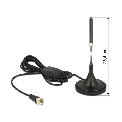 delock-dab-antenne-f-stecker-0-db-omnidirektional-mit-magnetischem-standfuss-starr-schwarz