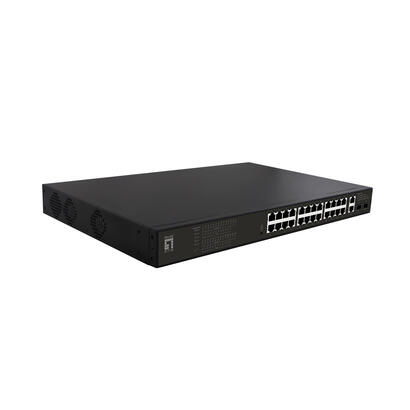 levelone-gep-2821-switch-no-administrado-gigabit-ethernet-101001000-energia-sobre-ethernet-poe-1u-negro
