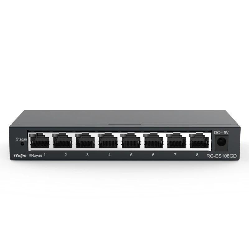 ruijie-unmanaged-switch-8xgb-rj45-steel-case