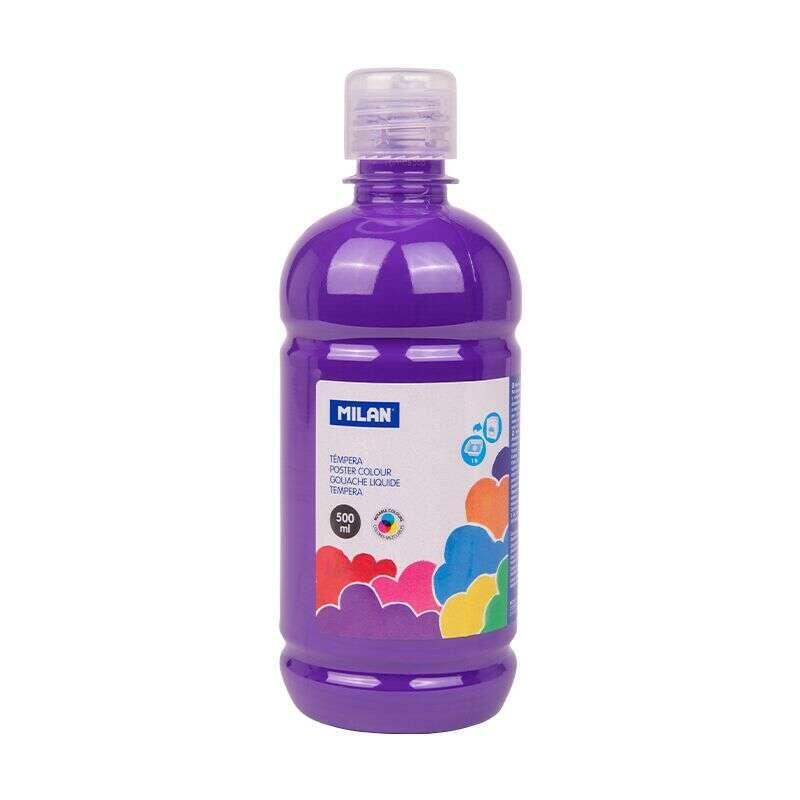 milan-botella-de-tempera-500ml-tapon-dosificador-secado-rapido-mezclable-color-violeta