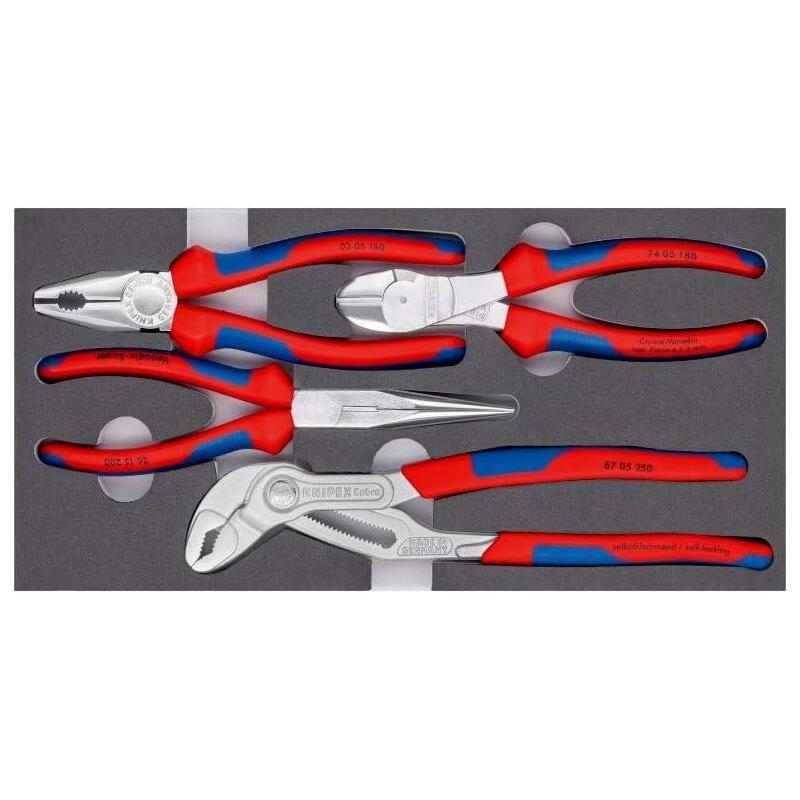 juego-de-alicates-knipex-basic-chrome-002001v17-inserto-de-espuma-cortado-con-precision-de-4-piezas-00-20-01-v17
