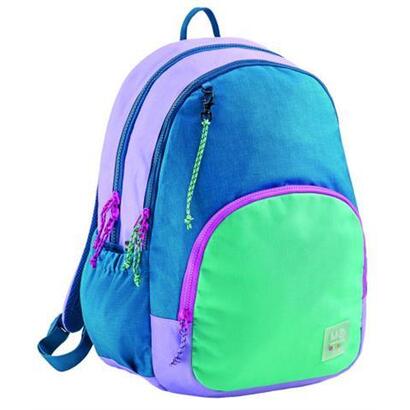 mochila-triple-oslo-reciclada-rider-purple-miquelrius-mr19342
