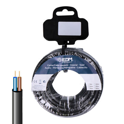 carrete-manguera-acrilica-2x15mm-1000v-negra-20m