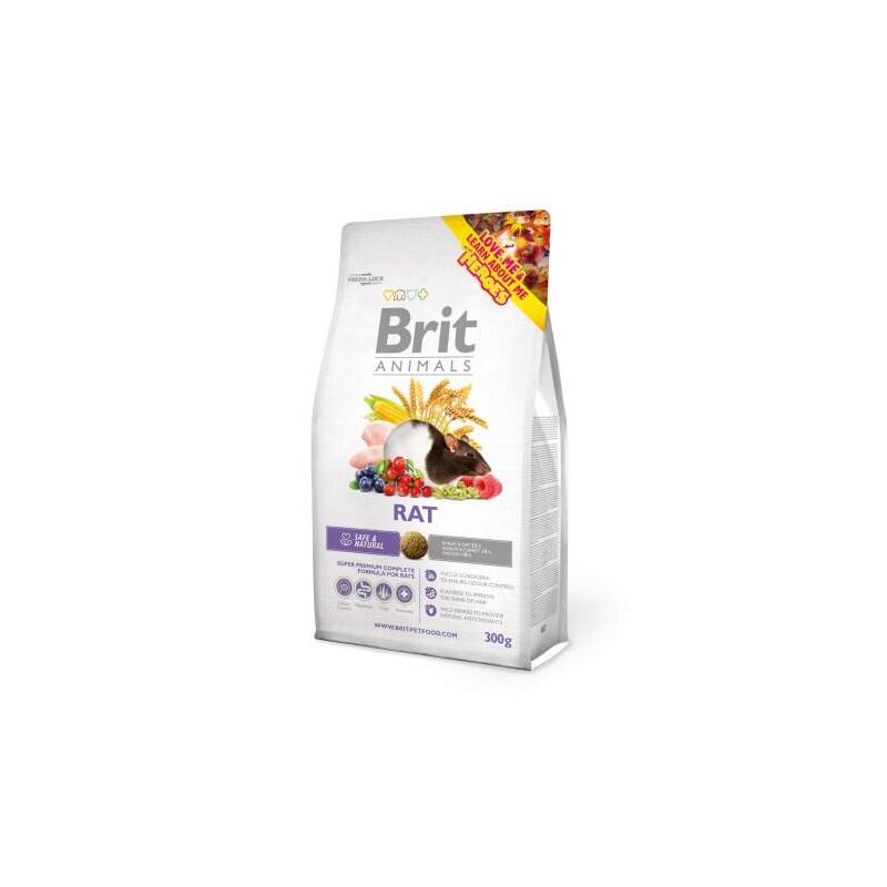 alimento-seco-para-rata-brit-animals-rat-complete-300-g