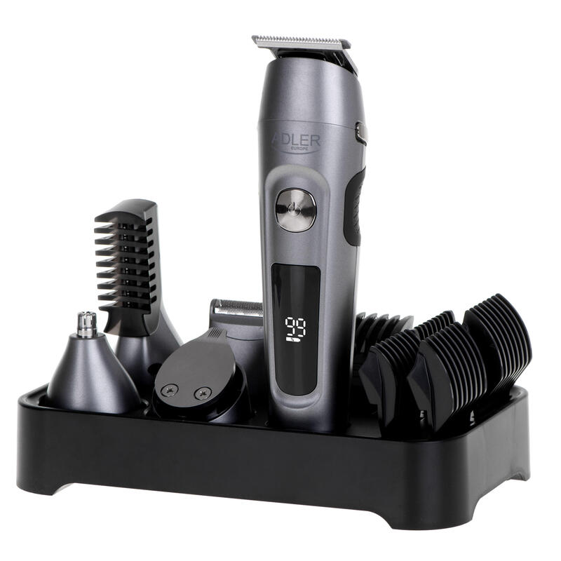 adler-ad-2944-grooming-6-in-1-set-led-display-stainless-steel-black