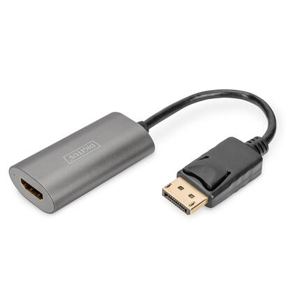 digitus-dp-hdmi-converter-20cm-8k-60hz-grey-aluminum-housing