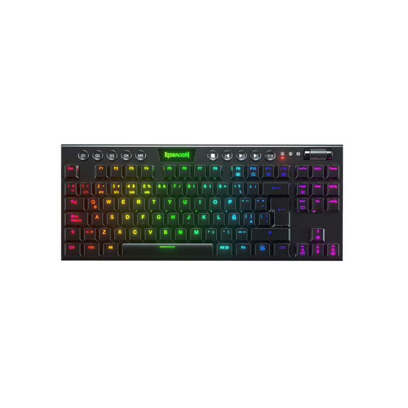 redragon-horus-teclado-mecanico-tkl-gaming-inalambrico-rgb-switch-rojo-espanol-negro