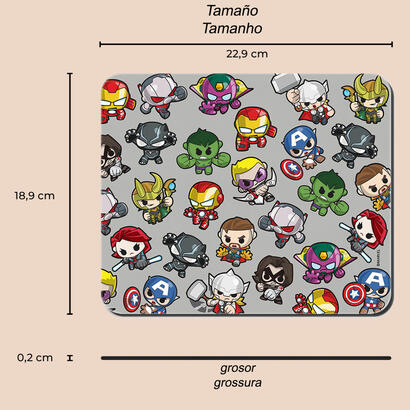 alfombrilla-raton-ert-group-avengers-marvel-multicolor