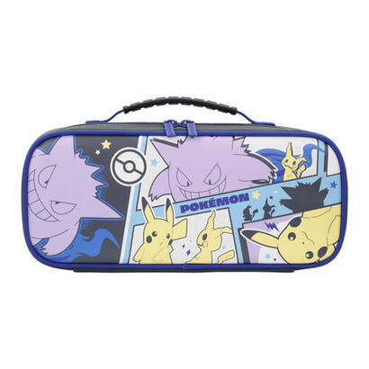 hori-cargo-pouch-compact-pikachu-gengar-mimikyu-funda-de-proteccion-nintendo-multicolor