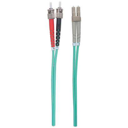 intellinet-751001-cable-de-fibra-optica-2-m-om3-st-lc-aqua