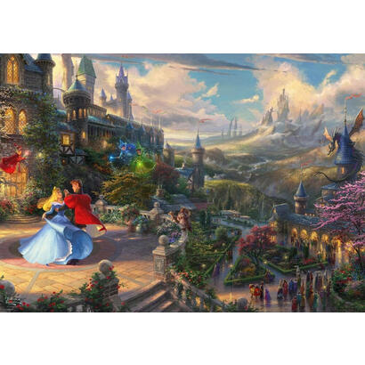 schmidt-spiele-thomas-kinkade-studios-la-bella-durmiente-bailando-bajo-la-luz-encantada-puzzle-disney-dreams-collections-57369