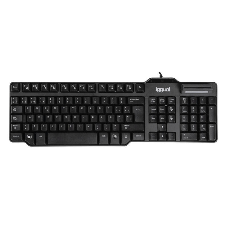 iggual-teclado-inteligente-ck-id-dni-smart-negro iggual-teclado-inteligente-ck-id-dni-smart-negro