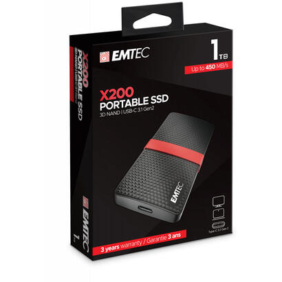 emtec-x200-1-tb-usb-tipo-c-32-gen-1-31-gen-1-negro-rojo