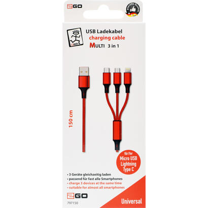 2go-3in1-usb-cable-de-carga-micro-usbappletypec-nylon-15m-rot