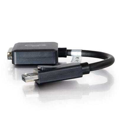 c2g-adaptador-convertidor-de-displayport-macho-a-dvi-d-single-link-hembra-20-cm-negro