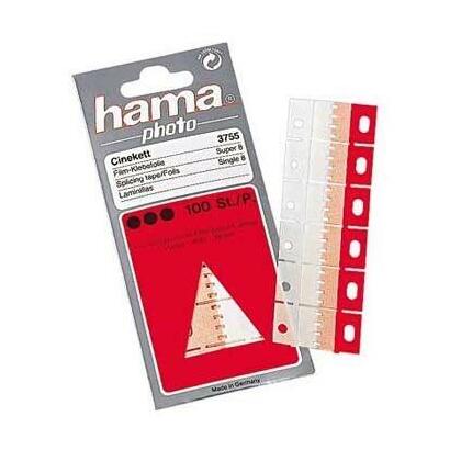 hama-film-splicing-tape-cinekett-plastico-autoahdesivo-100-piezas-rojo-blanco