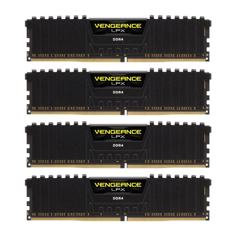 corsair-memoria-64-gb-ddr4-2400-4x-16-gb-kit-cuadruple-ram-negro-cmk64gx4m4a2400c14-vengeance-lpx-intel-xmp-cmk64gx4m4a2400c14