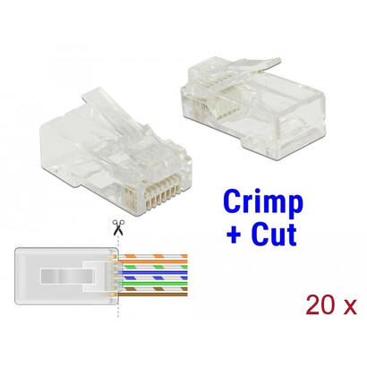 delock-86451-conector-rj-45-transparente-enchufe-transparente-rj-45-transparente-policarbonato-cat5e-uutp-utp-oro