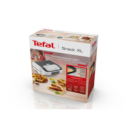 sandwichera-tefal-snack-xl-sw7011-blancogris-850-vatios-con-2-juegos-de-platos-sw-7011