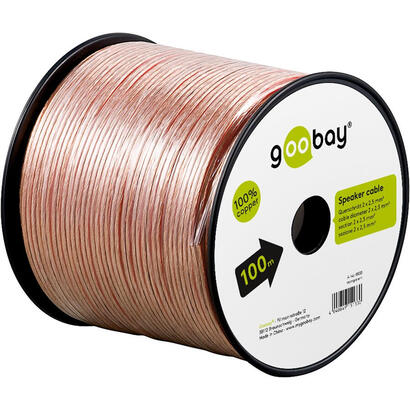 goobay-15133-cable-de-audio-100-m-transparente
