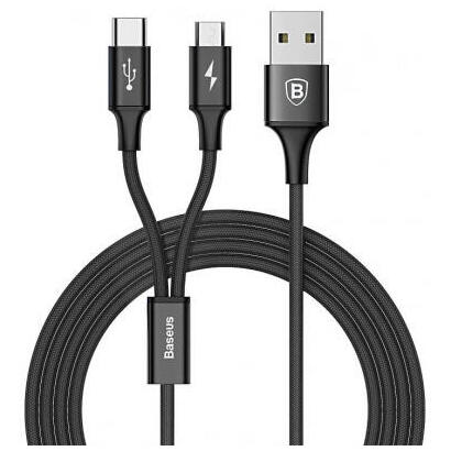 baseus-camt-asu01-cable-usb-12-m-usb-a-usb-cmicro-usb-b-negro