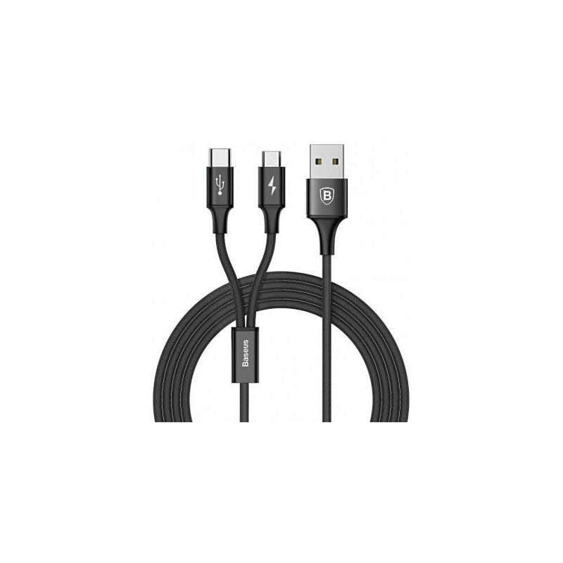 baseus-camt-asu01-cable-usb-12-m-usb-a-usb-cmicro-usb-b-negro
