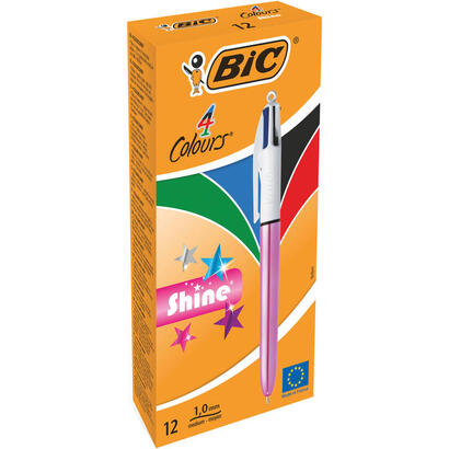 bic-boligrafo-shine-silver-tinta-4-colores-cuerpo-blancorosa-metalico-caja-12u-