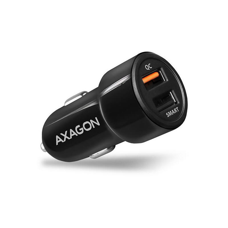 axagon-pwc-qc5-cargador-de-coche-rapido-e-inteligente-2-puertos-qc30-afc-fcp-5v-26a-315w