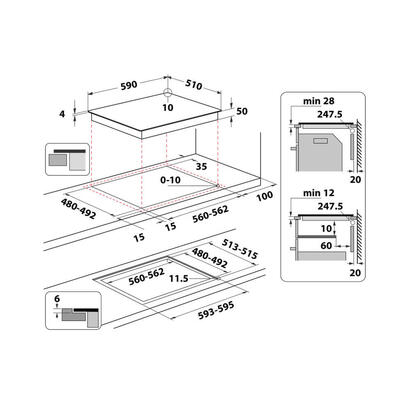 whirlpool-ws-q2160-ne-negro-integrado-59-cm-con-placa-de-induccion-4-zonas