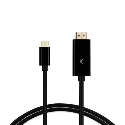 cable-adaptador-usb-c-a-hdmi-ksix-60hz-2m-negro