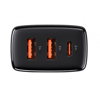 baseus-cargador-30w-3-puertos-2-usb-usb-c-compact-quick-black-ccxj-e01