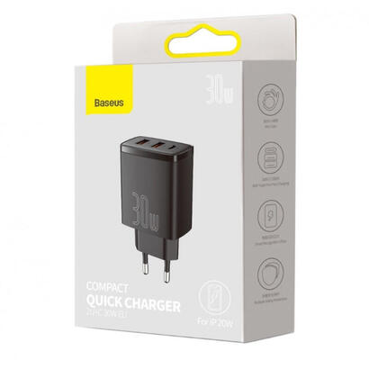 baseus-cargador-30w-3-puertos-2-usb-usb-c-compact-quick-black-ccxj-e01