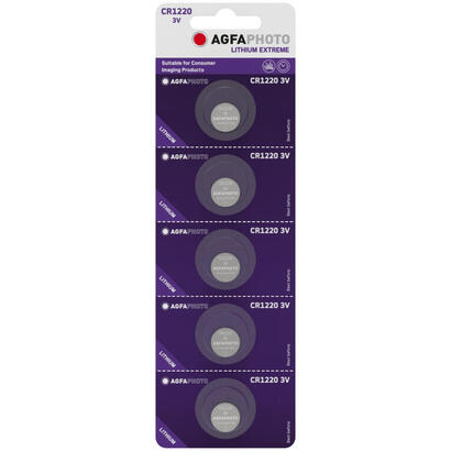 agfaphoto-bateria-lithium-cr1220-3v-extreme-retail-blister-5-pack