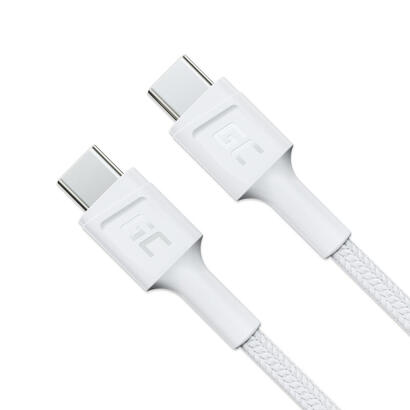 cable-white-usb-c-type-c-30cm-green-cell-powerstream-with-fast-charging-power-delivery-60w-ultra-charge-quick-charge-30