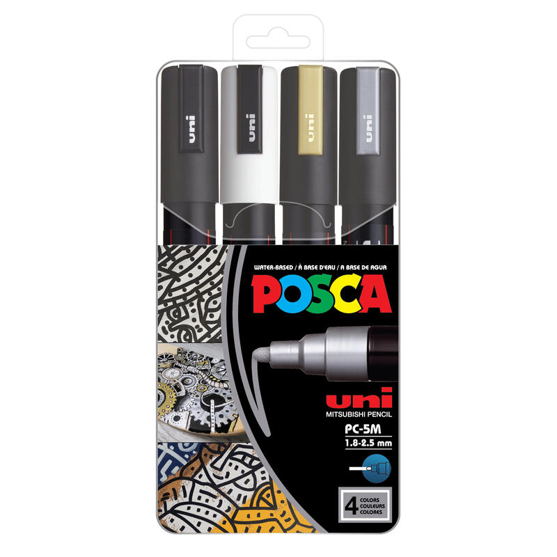 rotuladores-faber-camell-uni-posca-pc-5m-juego-de-4